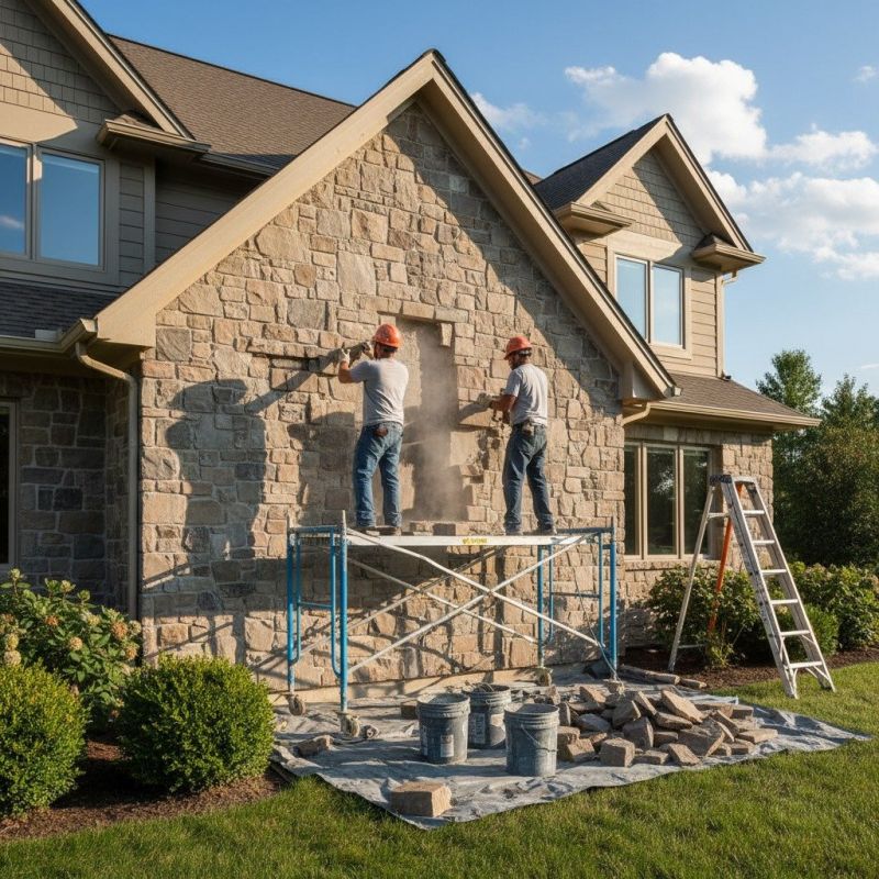 Stone Siding Installation