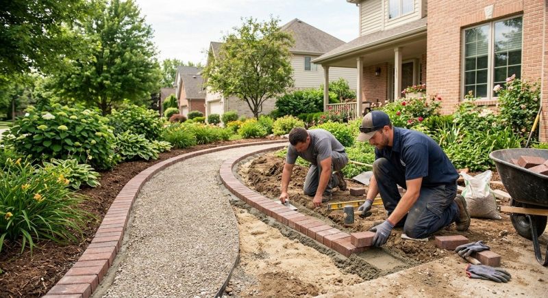 Brick Walkway Installation in Fairfield County, CT