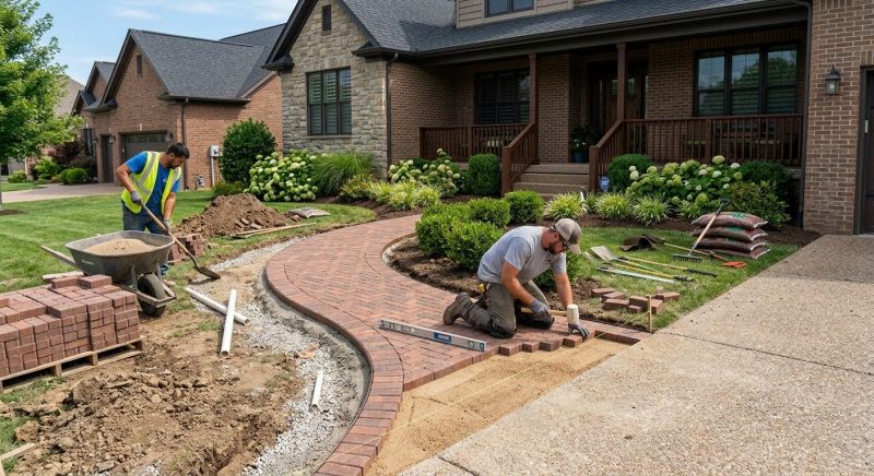 Brick Walkway Installation in Stamford, CT