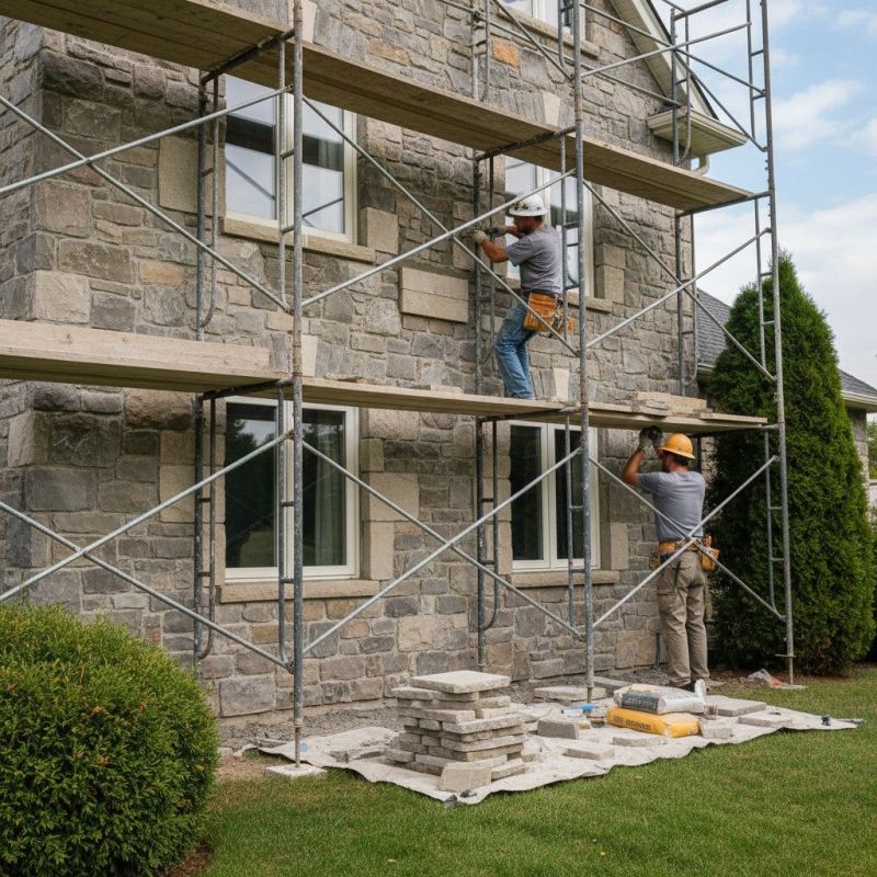 Stone Siding Installation